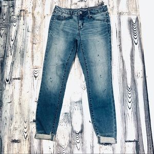 Mossimo Raw Hem Distressed Ladies Jeggings size 2